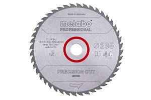 Пильное полотно «precision cut wood — professional», 235x30 Z44 WZ 15° (628494000) Metabo