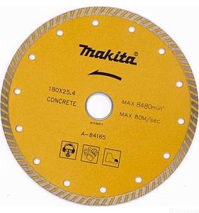 Алмазный сплошной рифленый диск по бетону 180x22,23 Makita Standart B-28020