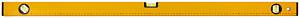 Уровень "Стайл", 3 глазка, желтый усиленный корпус, фрезер. рабочая грань, шкала, Профи 1000 мм FIT