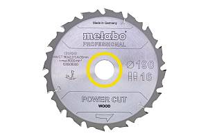 Пильное полотно «power cut wood — professional», 165x20 Z14 FZ/FA 10° (628292000) Metabo