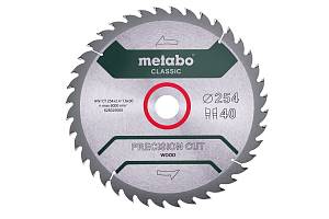 Пильное полотно «precision cut wood — classic», 254x30, Z40 WZ 20° (628325000) Metabo