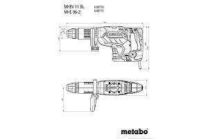MHEV 11 BL Отбойный молоток Metabo (600770610)
