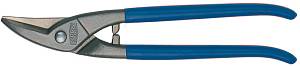 D207-275L Ножницы по металлу, для прорезания отверстий, левые, рез: 1.0 мм, 275 мм, короткий прямой и фигурный рез ERDI